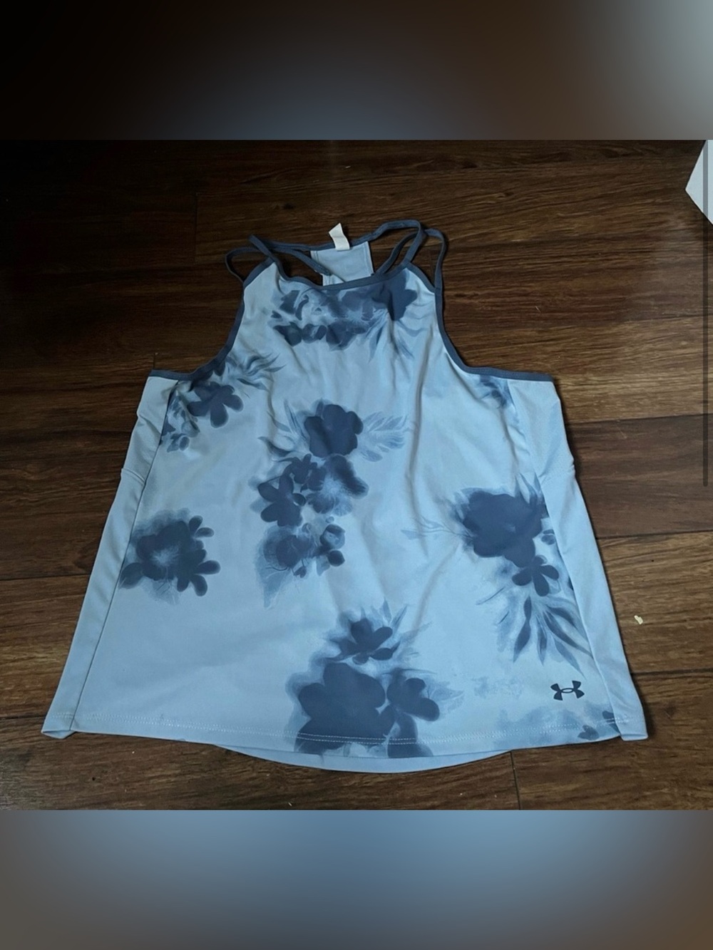 Under Armour Iso-Chill Strappy Tank top featuring a floral print design